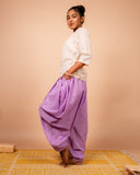 Unisex Cotton Dhoti Yoga Pants- Lavender | Sutra