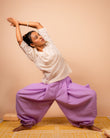Unisex Cotton Dhoti Yoga Pants- Lavender | Sutra