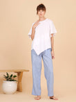 White Asym Top