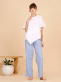 White Asym Top