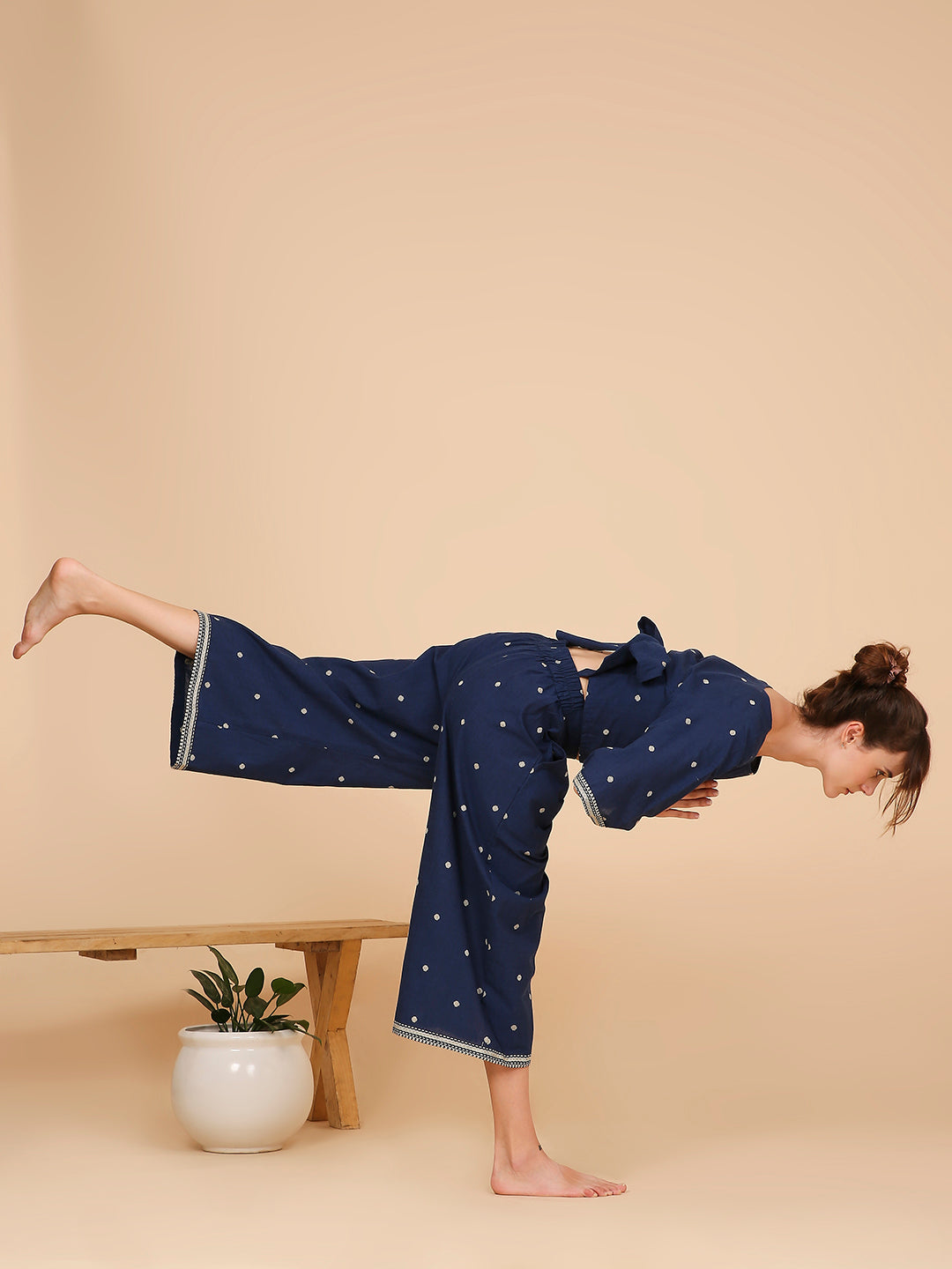 Blue Lumina Lounge Top