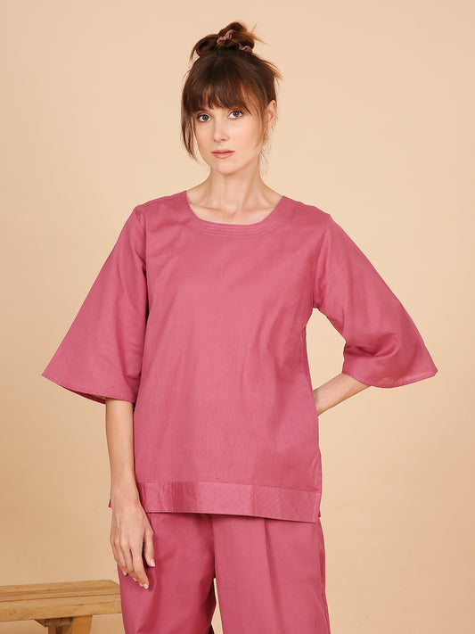 Shakti Yoga Top- Dusky Pink
