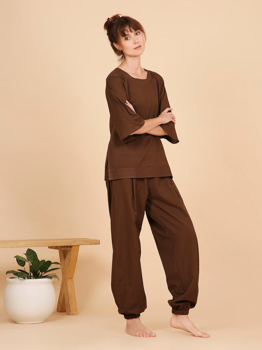 Shakti Yoga Pants- Earthy Brown
