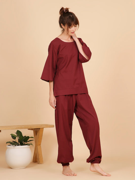 Shakti Yoga Top- Beetroot
