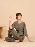 Shakti Yoga Top- Olive Earth