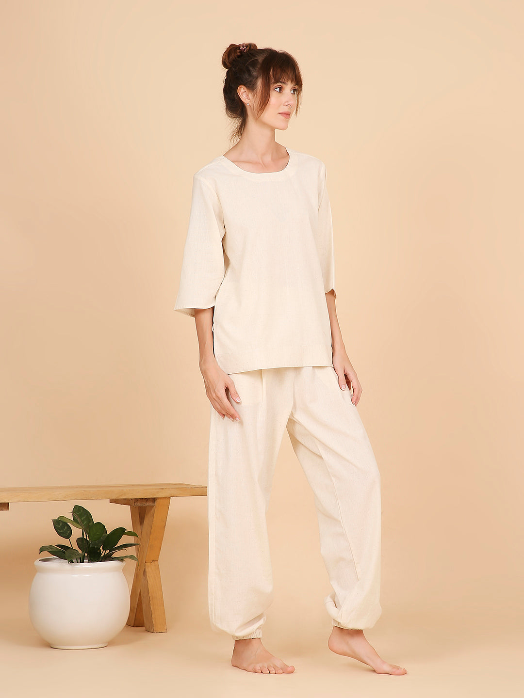Shakti Yoga Pants- Jasmine White