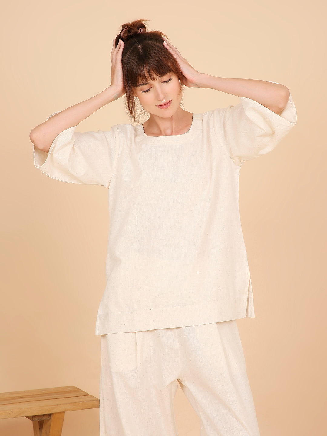 Shakti Yoga Top- Jasmine White