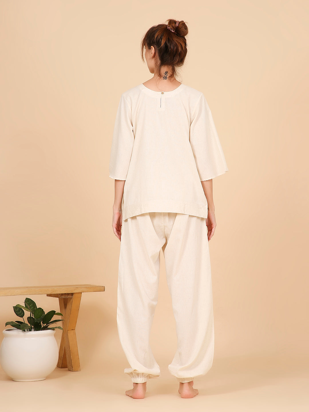 Shakti Yoga Pants- Jasmine White