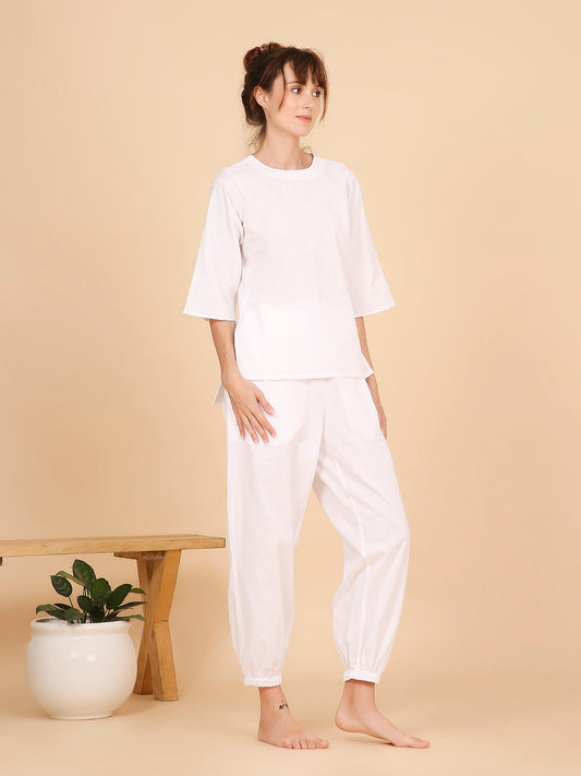 Shakti Yoga Top- Prestine White