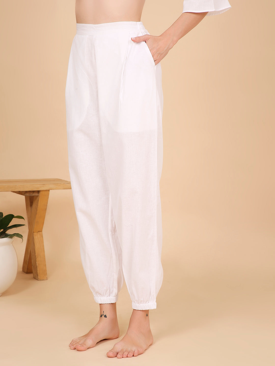 Shakti Yoga Pants- Prestine White
