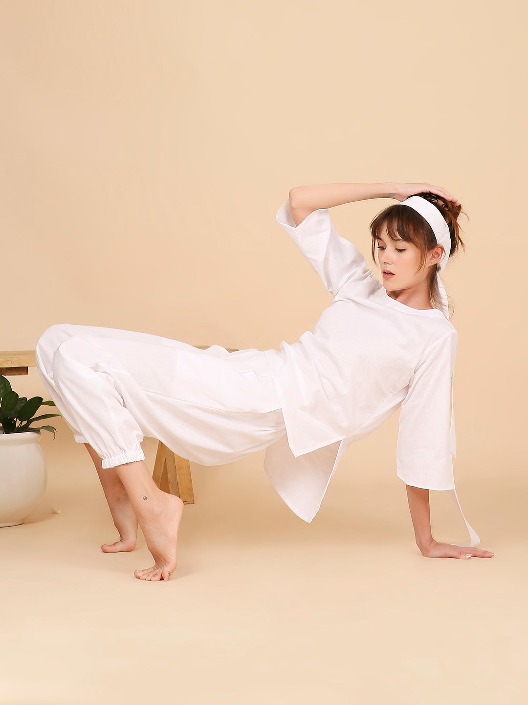 Shakti Yoga Pants- Prestine White