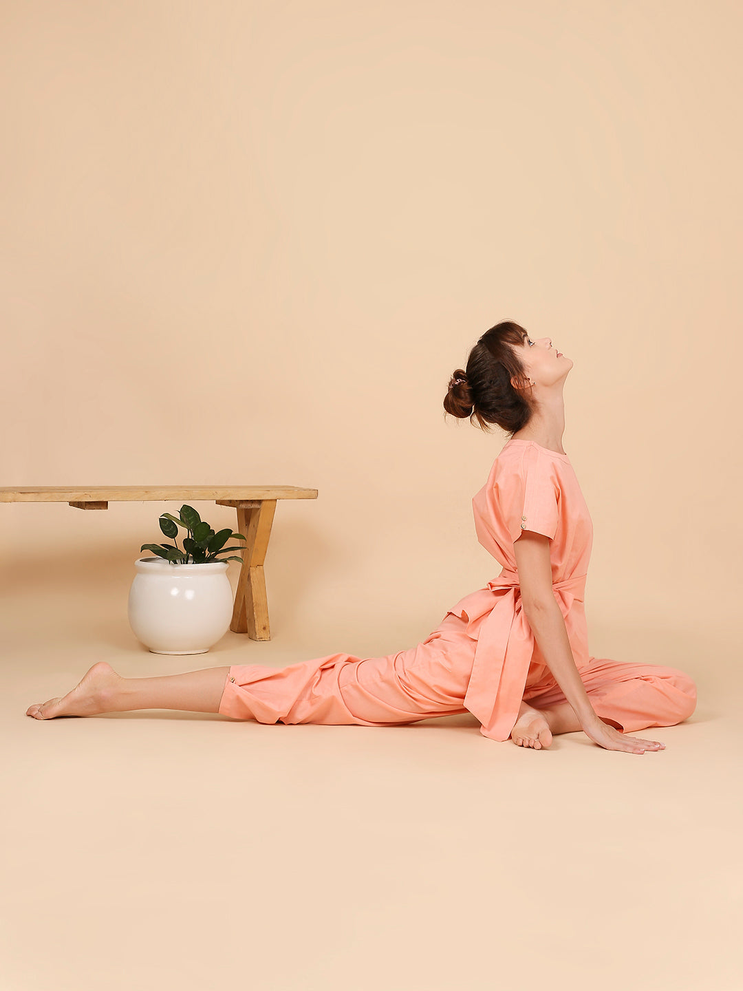 Mukti Yoga Top- Peach Blossom