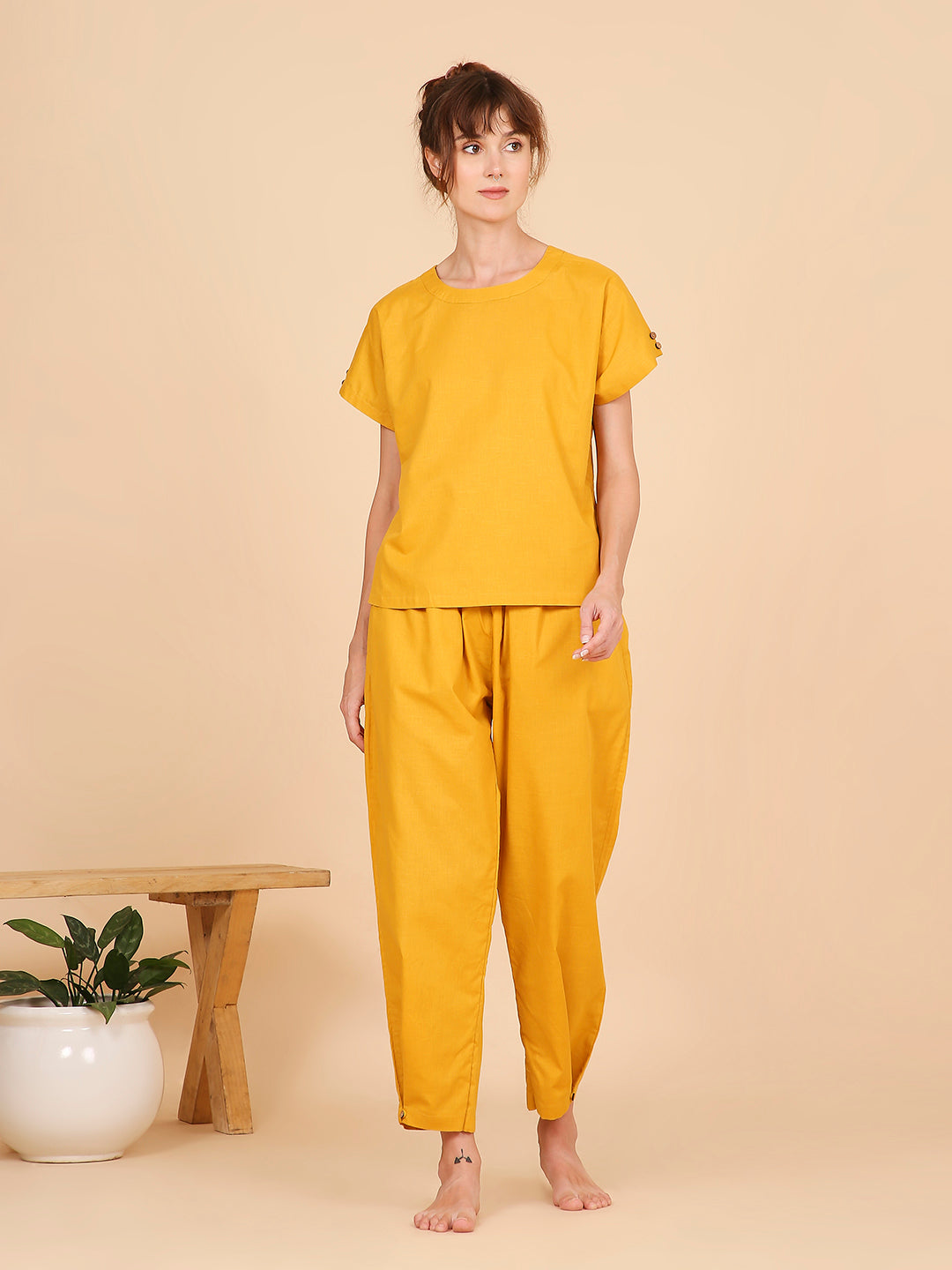 Mukti Yoga Top- Mustard Mudra