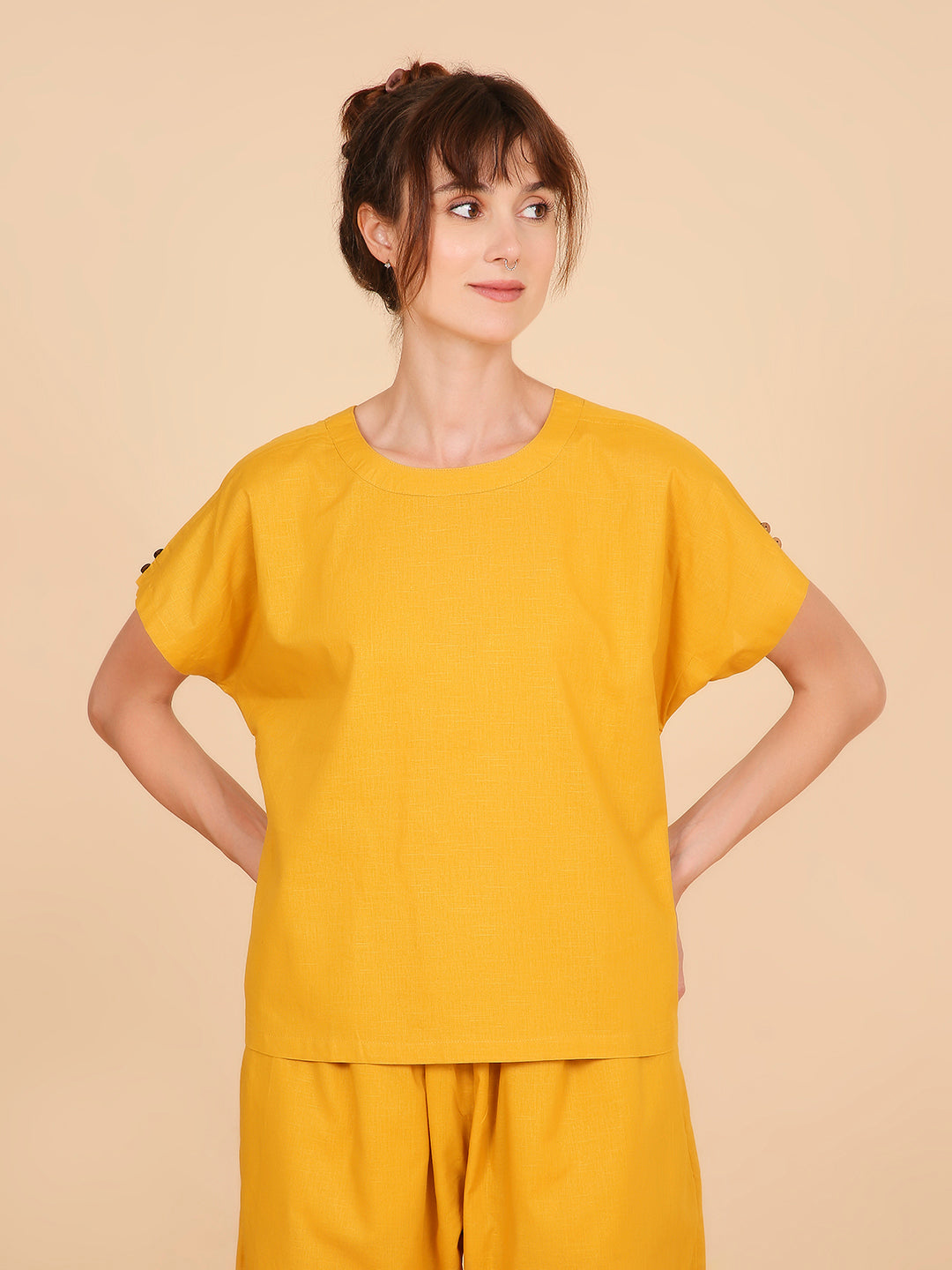 Mukti Yoga Top- Mustard Mudra