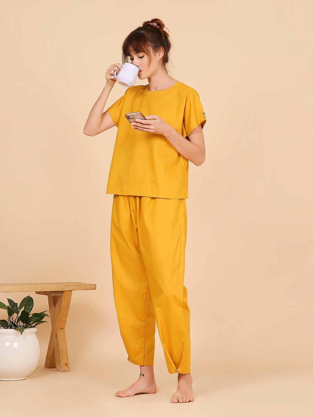 Mukti Yoga Top- Mustard Mudra