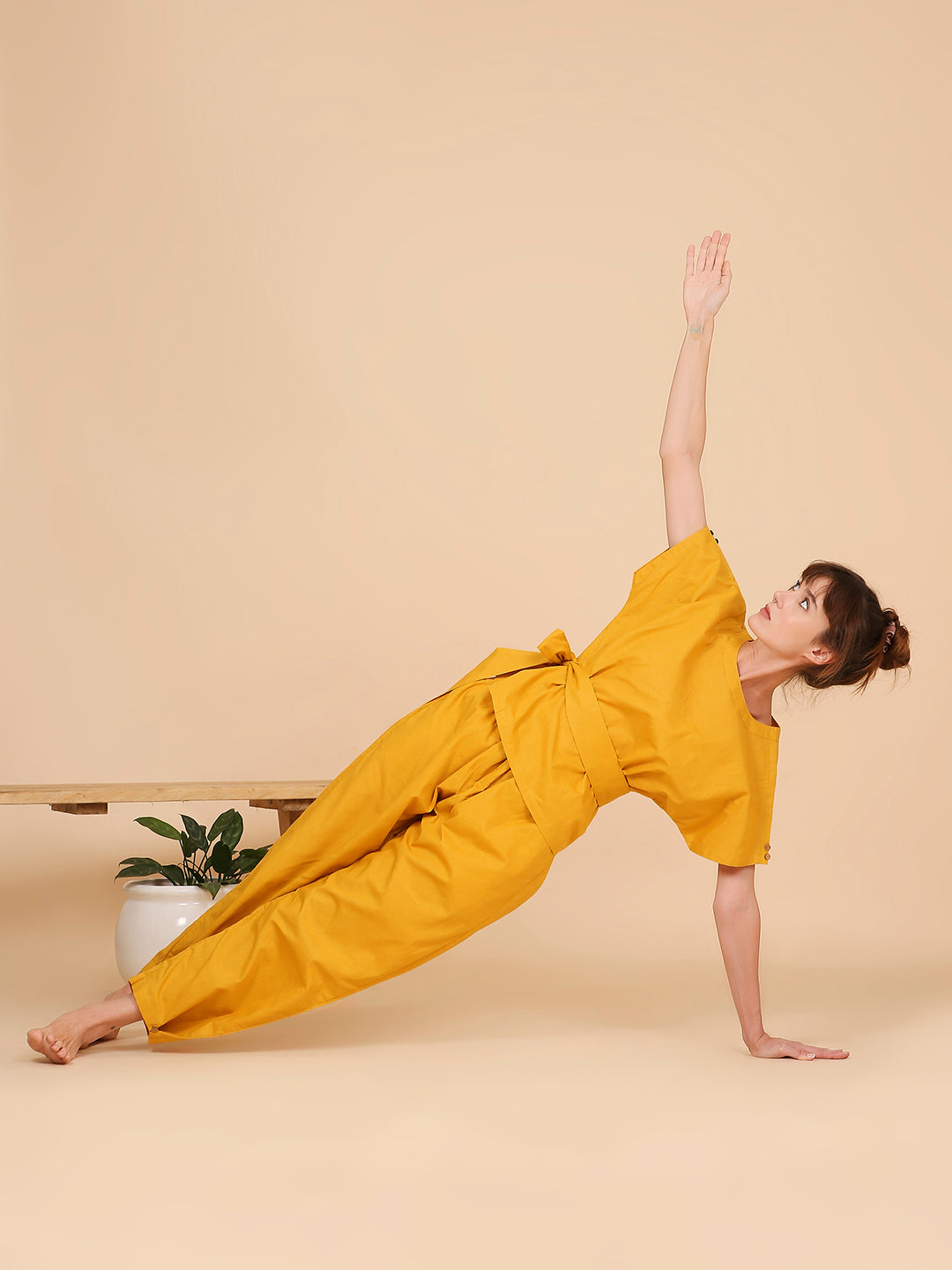 Mukti Yoga Top- Mustard Mudra