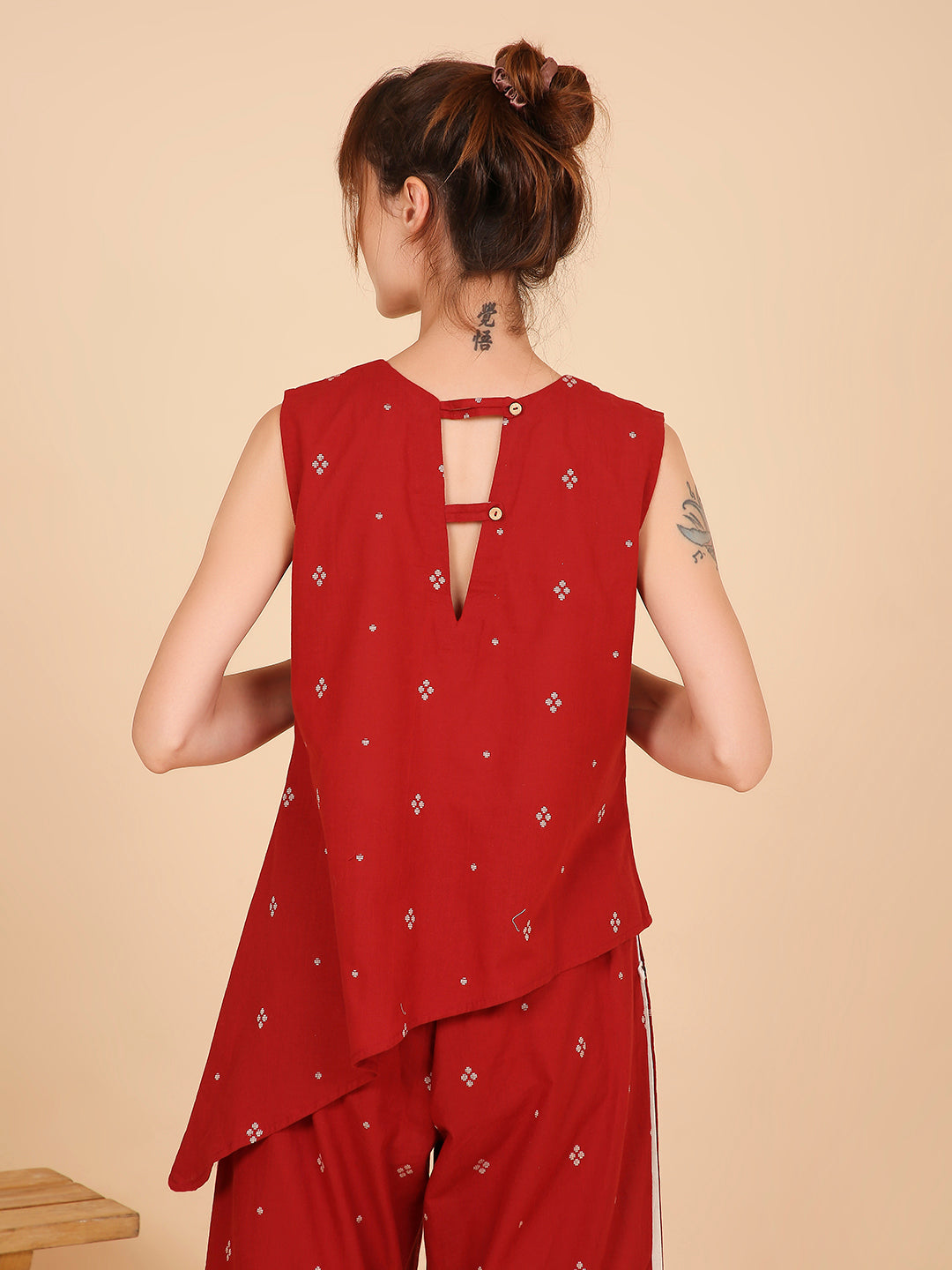 Crimson Asym Top