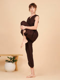 Arya Yoga Pants- Grounded Cocoa