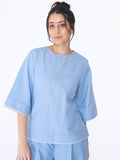 Shakti 2.0 Complete Women Cotton Yoga Set| Powder Blue