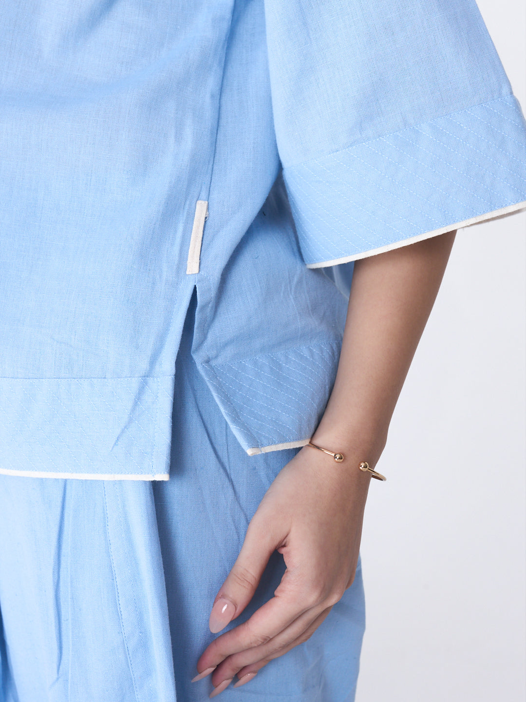 Shakti 2.0 Complete Women Cotton Yoga Set| Powder Blue