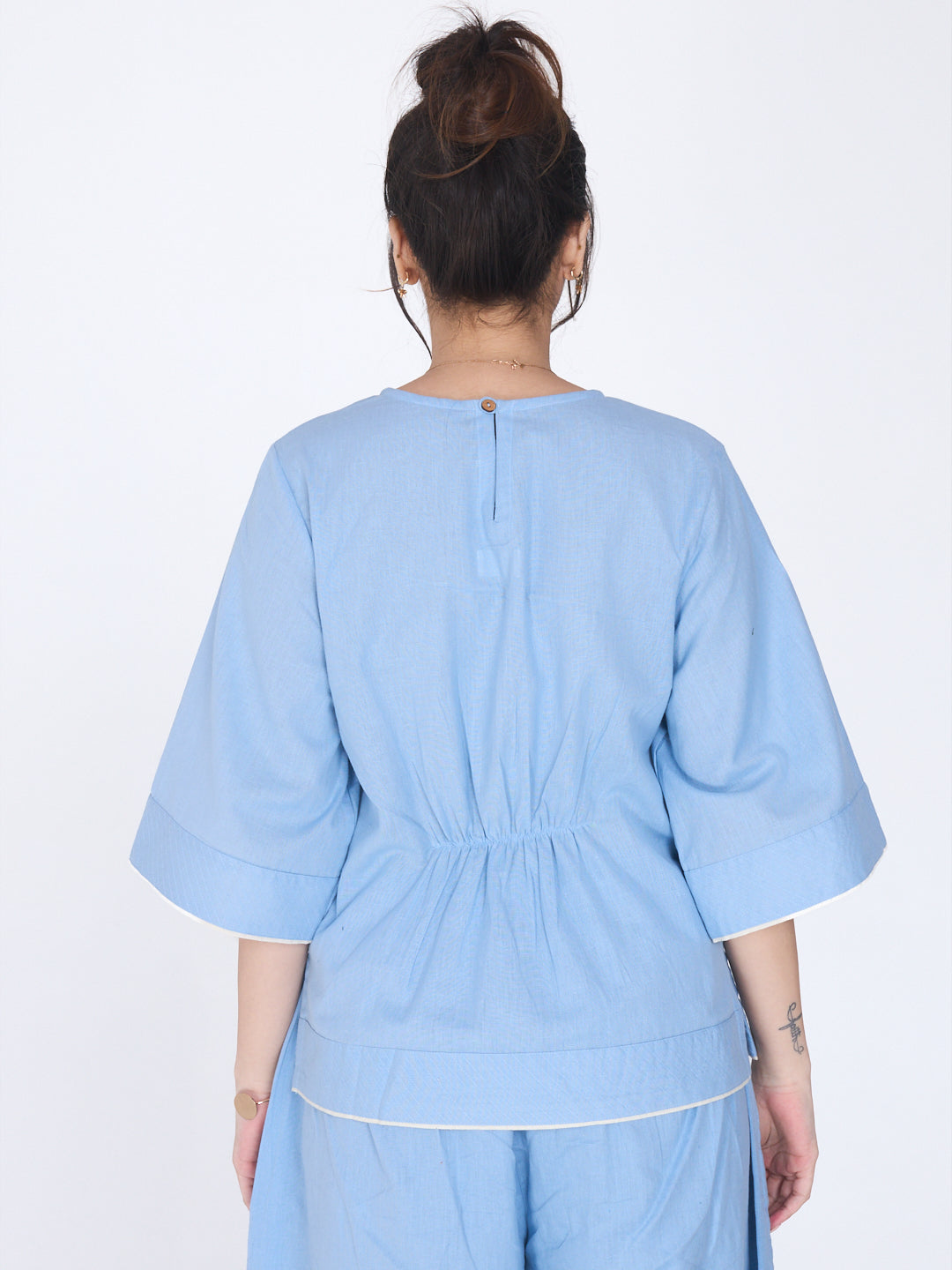 Shakti 2.0 Complete Women Cotton Yoga Set| Powder Blue