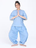 Shakti 2.0 Complete Women Cotton Yoga Set| Powder Blue