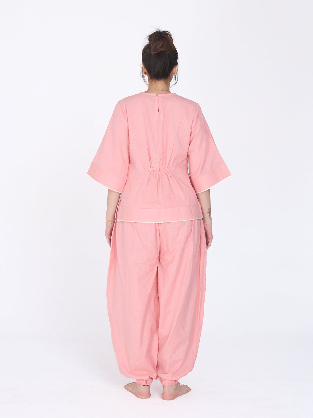 Shakti 2.0 Complete Women Cotton Yoga Set| Peach