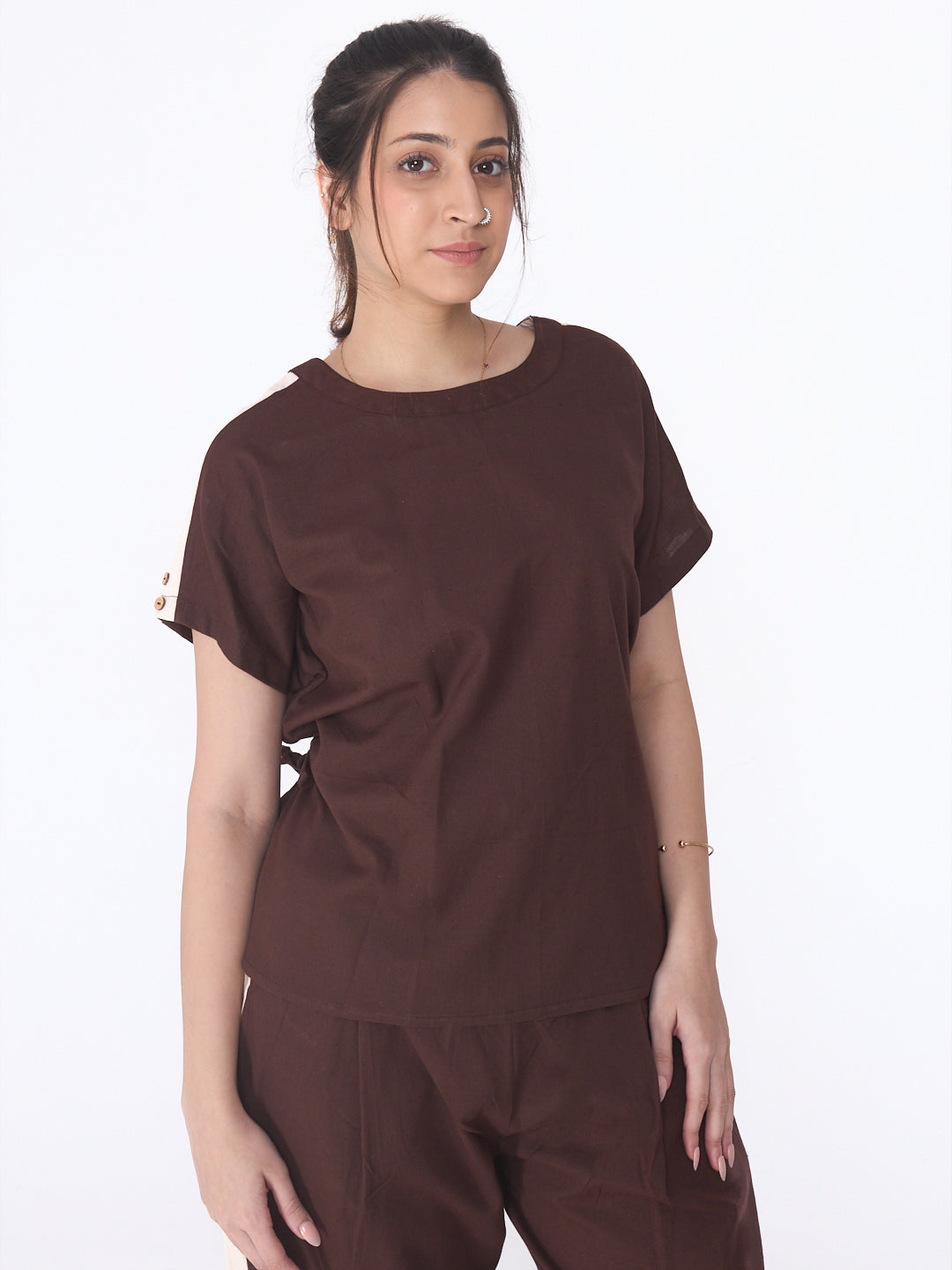 Mukti 2.0 Complete Cotton Yoga Set for Women | Brown
