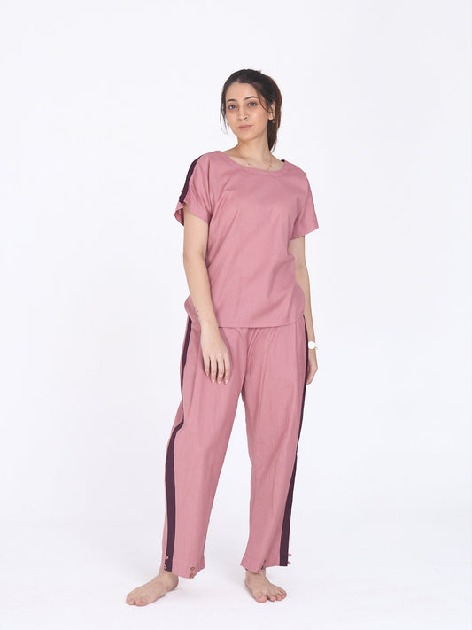 Mukti 2.0 Complete Cotton Yoga Set for Women | Dusty Rose