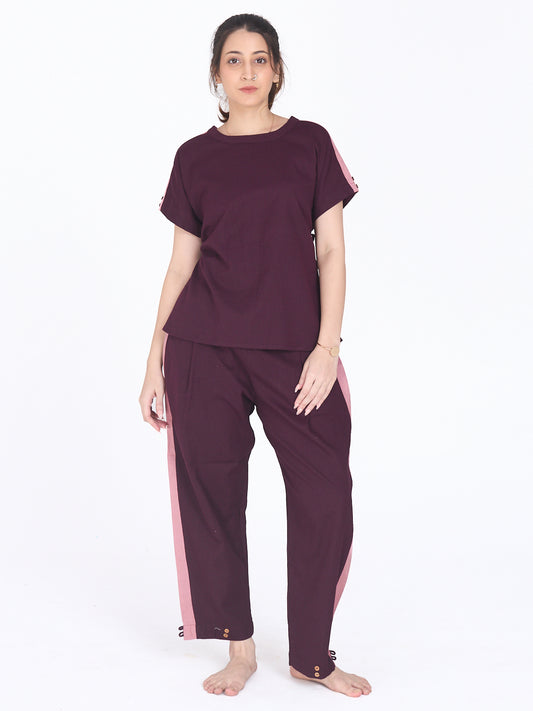 Mukti 2.0 Complete Cotton Yoga Set for Women | Plum and Rose