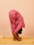 Cotton Yoga Baggy Pants for Women- Dusky pink | Aarohi