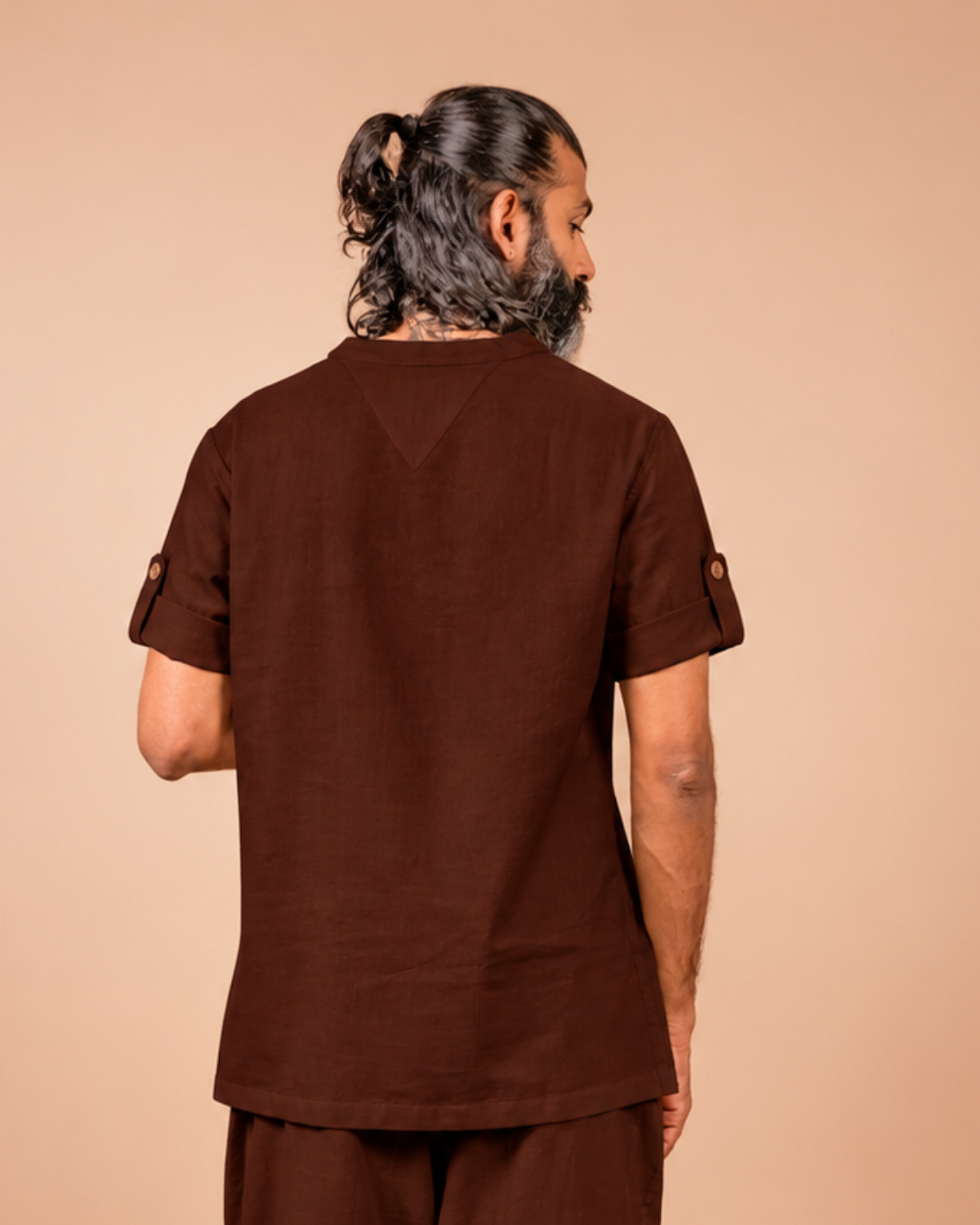 Cotton Yoga Set for Men- Brown | Veer