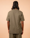 Cotton Yoga Set for Men- Olive Green | Veer