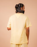 Cotton Yoga Set for Men- Butter Yellow | Veer