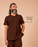Cotton Yoga Set for Men- Brown | Veer