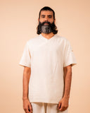 Cotton Yoga Set for Men- Off White | Veer