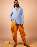 Unisex Cotton Dhoti Yoga Pants- Bright Yellow | Sutra
