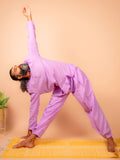 Cotton Yoga Pleated Pants for Men- Lavender | Tejas