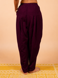 Cotton Yoga Co-ord Set for Women- Plum | Ira